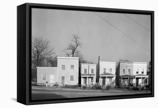 Frame houses in Fredericksburg, Virginia, 1936-Walker Evans-Framed Premier Image Canvas