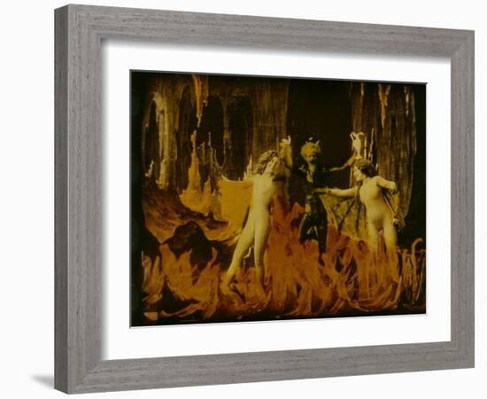 Frame of Hand-Tinted French Silent Film-Fritz Goro-Framed Photographic Print