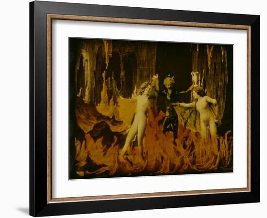 Frame of Hand-Tinted French Silent Film-Fritz Goro-Framed Photographic Print