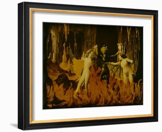 Frame of Hand-Tinted French Silent Film-Fritz Goro-Framed Photographic Print