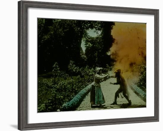 Frame of Hand-Tinted French Silent Film-Fritz Goro-Framed Photographic Print