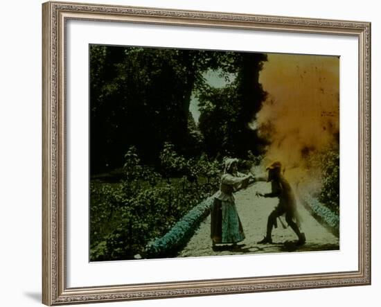 Frame of Hand-Tinted French Silent Film-Fritz Goro-Framed Photographic Print