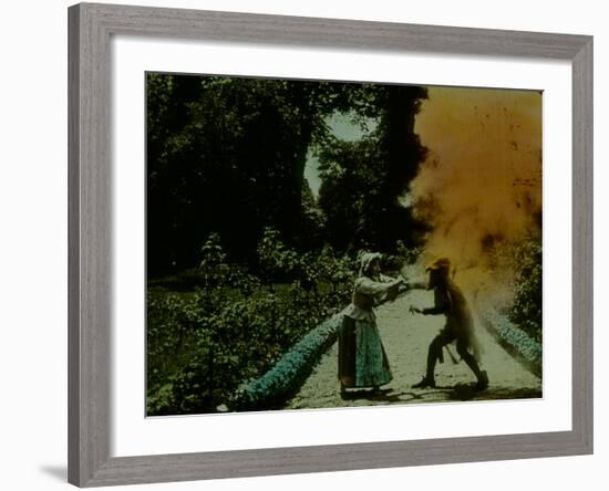 Frame of Hand-Tinted French Silent Film-Fritz Goro-Framed Photographic Print