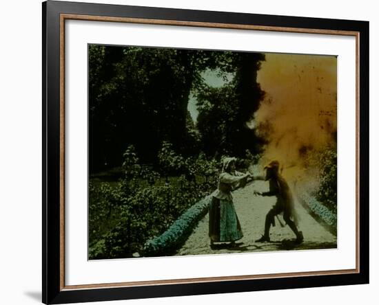 Frame of Hand-Tinted French Silent Film-Fritz Goro-Framed Photographic Print