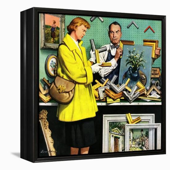 "Frame-Up", April 30, 1955-Stevan Dohanos-Framed Premier Image Canvas