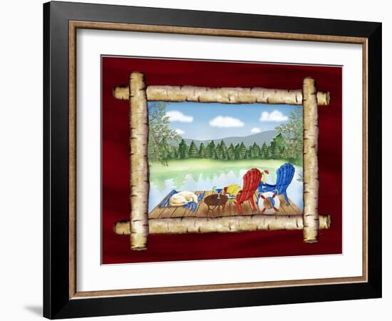 Framed Lake View II-Andi Metz-Framed Art Print