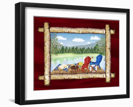 Framed Lake View II-Andi Metz-Framed Art Print