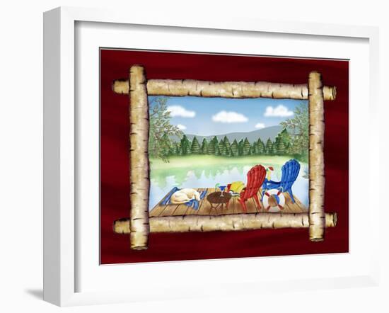 Framed Lake View II-Andi Metz-Framed Art Print