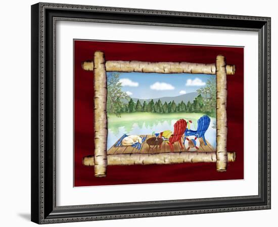 Framed Lake View II-Andi Metz-Framed Art Print