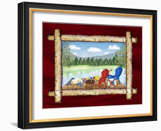 Framed Lake View II-Andi Metz-Framed Art Print