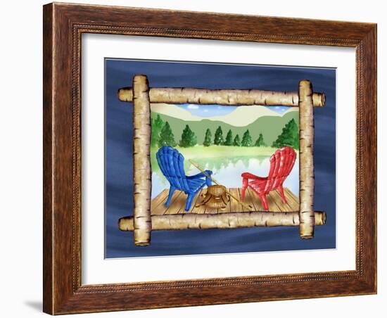 Framed Lake View IV-Andi Metz-Framed Art Print