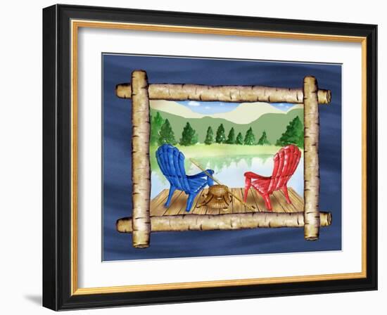 Framed Lake View IV-Andi Metz-Framed Art Print