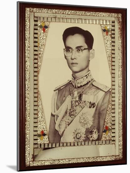 Framed Portrait of King Bhumibol Adulyadej-null-Mounted Photographic Print
