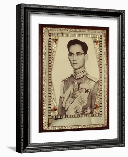 Framed Portrait of King Bhumibol Adulyadej-null-Framed Photographic Print