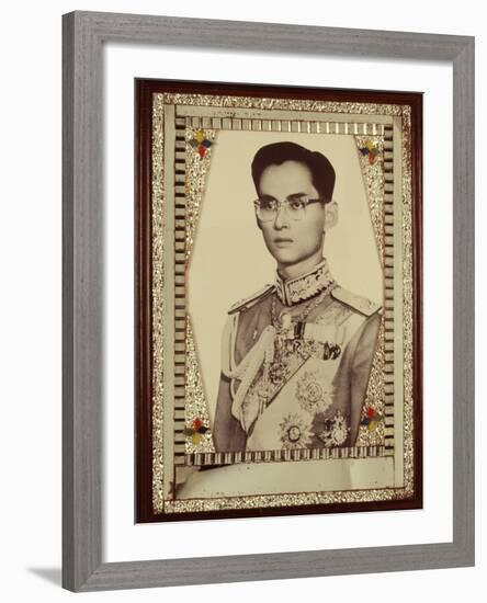 Framed Portrait of King Bhumibol Adulyadej-null-Framed Photographic Print