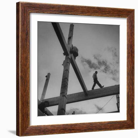 Framework for Motel on the Mountains Restaurant-Andreas Feininger-Framed Photographic Print