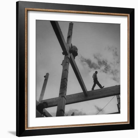 Framework for Motel on the Mountains Restaurant-Andreas Feininger-Framed Photographic Print