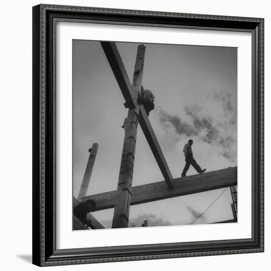 Framework for Motel on the Mountains Restaurant-Andreas Feininger-Framed Photographic Print