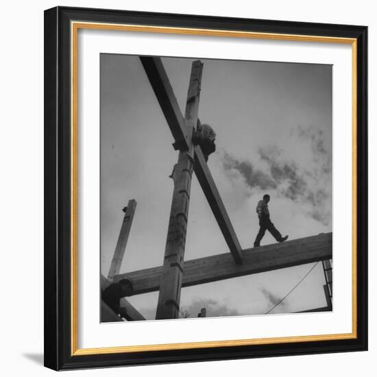 Framework for Motel on the Mountains Restaurant-Andreas Feininger-Framed Photographic Print