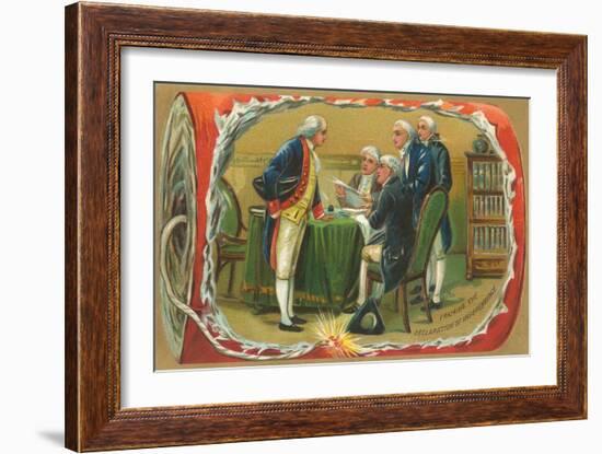 Framing of the Declaration of Independence-null-Framed Art Print