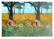 Lion Diptych-Fran Bull-Limited Edition