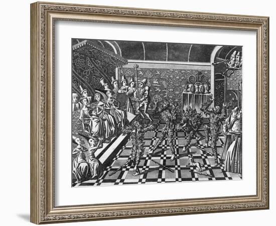 France 1392, Burnt Alive-J. Harris-Framed Art Print