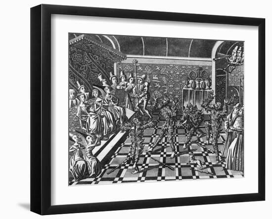 France 1392, Burnt Alive-J. Harris-Framed Art Print