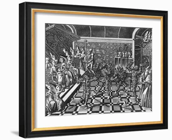 France 1392, Burnt Alive-J. Harris-Framed Art Print