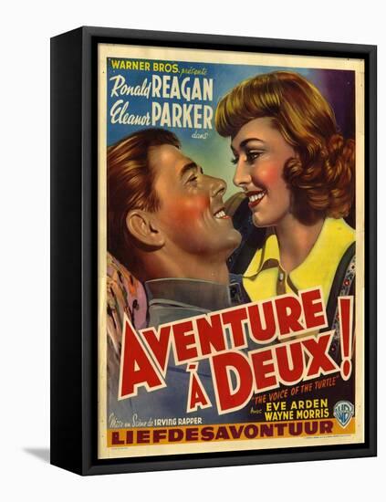 France Adventure for Two, Voice Of The Turtle Film Poster, 1940s-null-Framed Premier Image Canvas