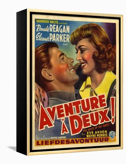 France Adventure for Two, Voice Of The Turtle Film Poster, 1940s-null-Framed Premier Image Canvas