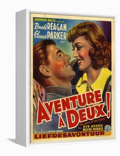 France Adventure for Two, Voice Of The Turtle Film Poster, 1940s-null-Framed Premier Image Canvas