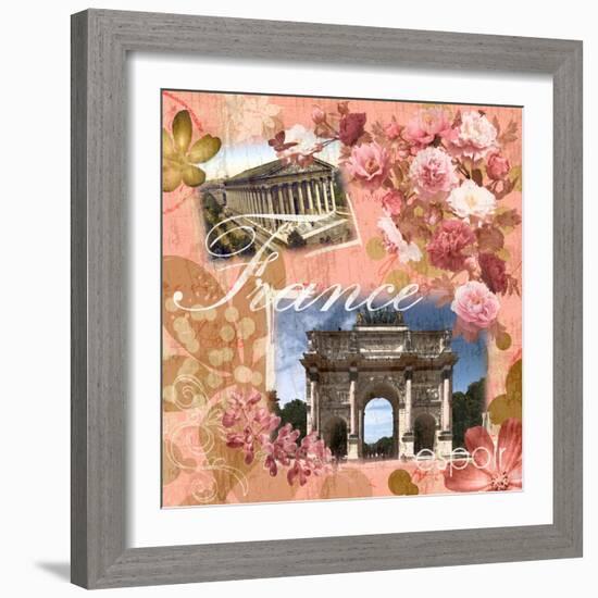 France Amour Coral-Lauren Gibbons-Framed Art Print