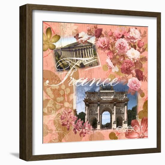 France Amour Coral-Lauren Gibbons-Framed Art Print