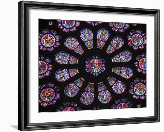 France, Aquitaine, Pau; a Stained Glass Window in the Church of St Martin in Pau-Katie Garrod-Framed Photographic Print