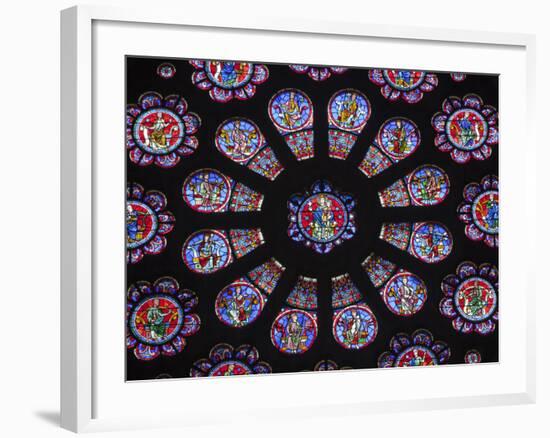 France, Aquitaine, Pau; a Stained Glass Window in the Church of St Martin in Pau-Katie Garrod-Framed Photographic Print