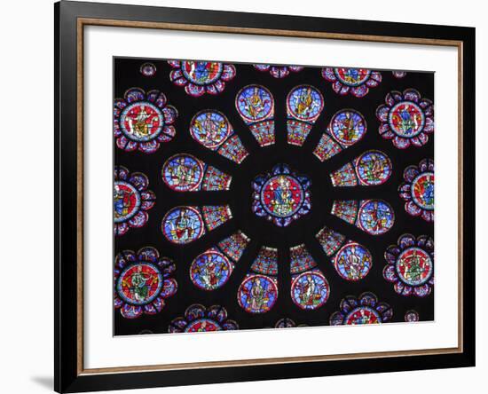 France, Aquitaine, Pau; a Stained Glass Window in the Church of St Martin in Pau-Katie Garrod-Framed Photographic Print