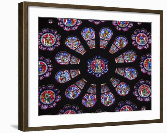 France, Aquitaine, Pau; a Stained Glass Window in the Church of St Martin in Pau-Katie Garrod-Framed Photographic Print