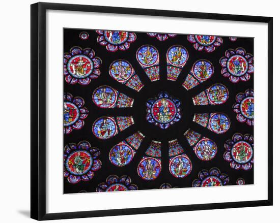 France, Aquitaine, Pau; a Stained Glass Window in the Church of St Martin in Pau-Katie Garrod-Framed Photographic Print