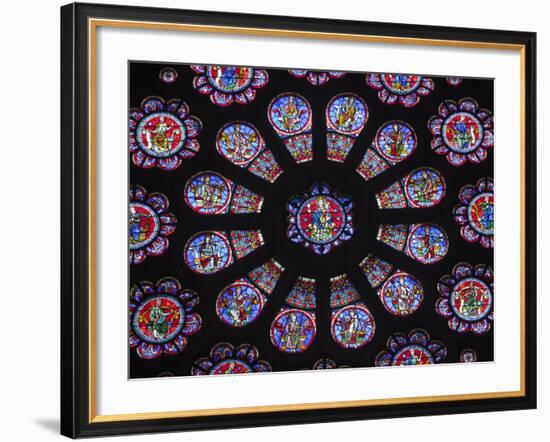 France, Aquitaine, Pau; a Stained Glass Window in the Church of St Martin in Pau-Katie Garrod-Framed Photographic Print