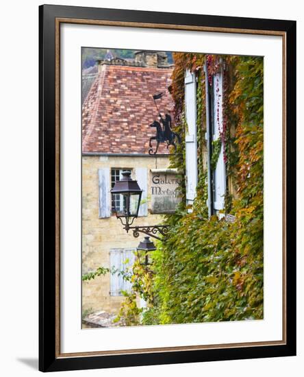 France, Aquitaine Region, Dordogne Department, Sarlat-La-Caneda, Rue Montaigne-Walter Bibikow-Framed Photographic Print