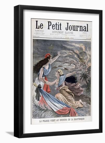 France Assists Martinique, 1902-null-Framed Giclee Print
