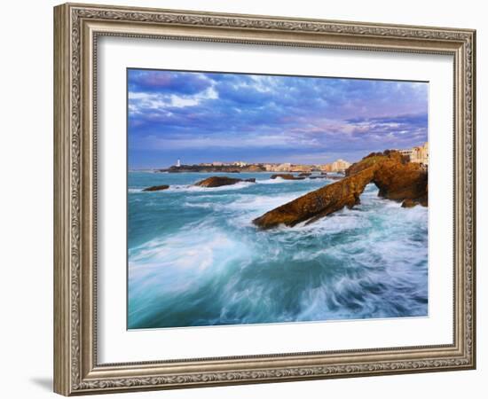 France, Biarritz, Pyrenees-Atlantique, Seascape-Shaun Egan-Framed Photographic Print
