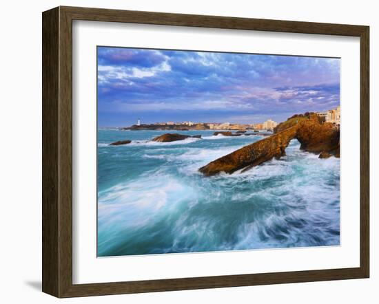 France, Biarritz, Pyrenees-Atlantique, Seascape-Shaun Egan-Framed Photographic Print