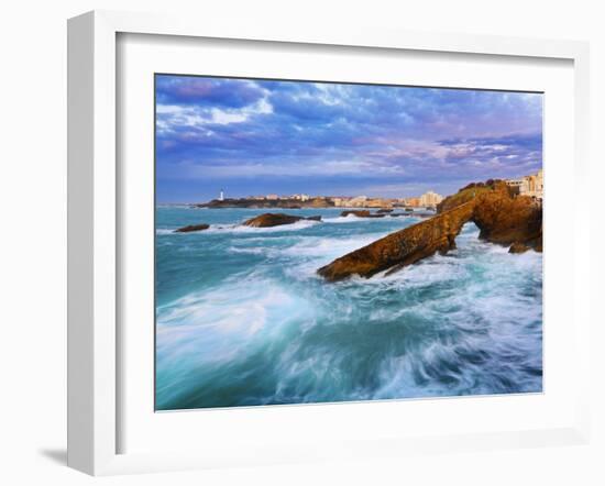 France, Biarritz, Pyrenees-Atlantique, Seascape-Shaun Egan-Framed Photographic Print