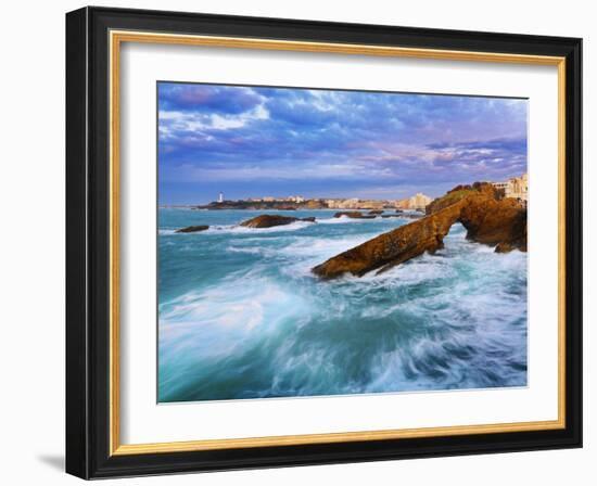 France, Biarritz, Pyrenees-Atlantique, Seascape-Shaun Egan-Framed Photographic Print