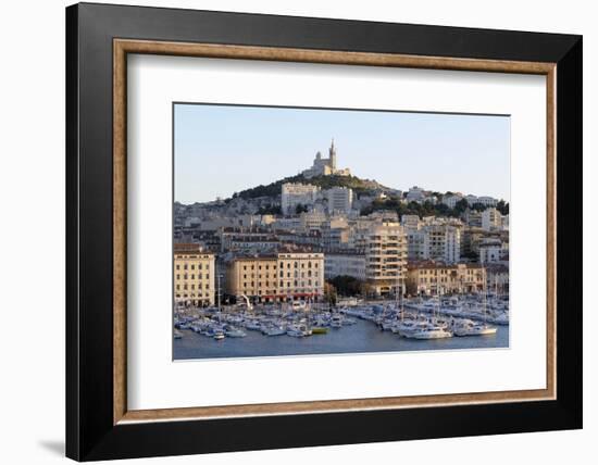 France, Bouches Du Rhone, Marseille. View Overlooking Vieux Port-Kevin Oke-Framed Photographic Print