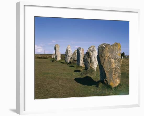 France, Brittany, Carnac, Prehistoric Megalithic Alignments-null-Framed Giclee Print