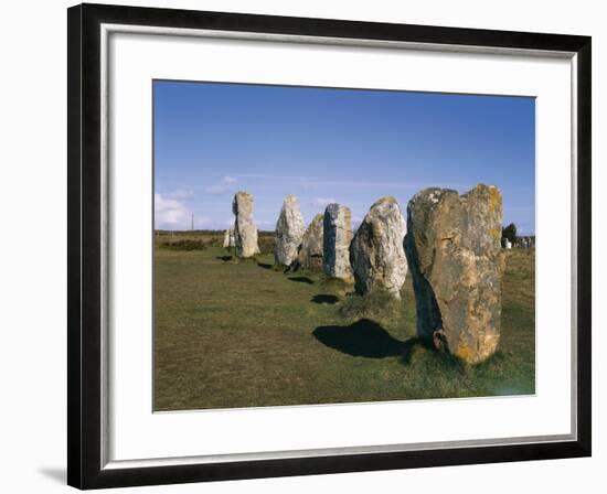 France, Brittany, Carnac, Prehistoric Megalithic Alignments-null-Framed Giclee Print