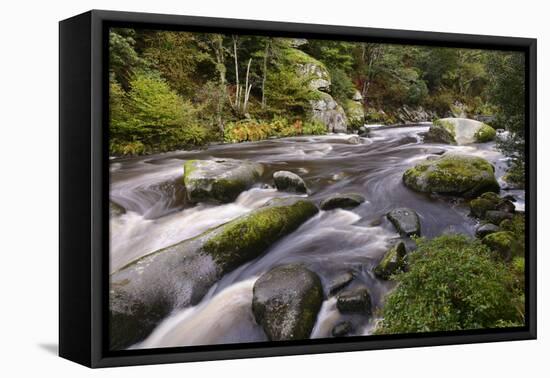 France, Brittany, Finistre, Valle D'Ell, Les Roches Du Diables, Devil's Rocks-Andreas Keil-Framed Premier Image Canvas