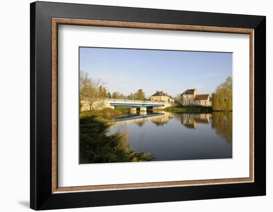 France, Burgundy, Nievre. Bridge Leading into Cercy La Tour-Kevin Oke-Framed Photographic Print